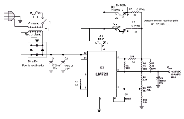 fuente con el lm723 fig306a