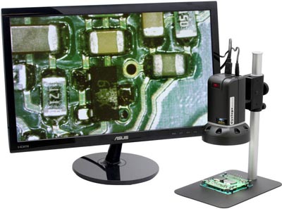 Microscopio de inspección con HDMI y USB