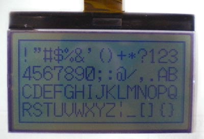 módulo COG LCD gráfico