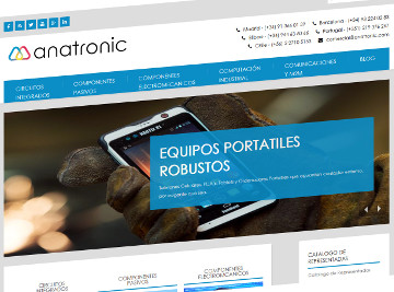 Web de componentes electrónicos y equipos