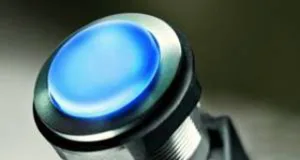 Interruptor de botón con superficie cerámica retroiluminada Interruptor de botón con superficie cerámica retroiluminada