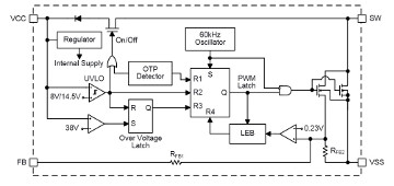 Integrado para control de potencia