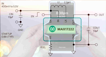 Regulador boost nanoPower compacto 