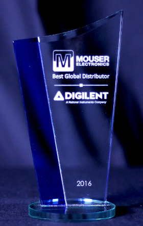 Premio al mejor distribuidor global de Digilent