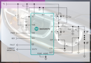 Controlador de LEDs de alto brillo 