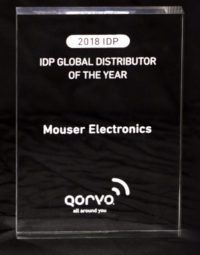 Mouser nombrado distribuidor top global 2017 por Qorvo