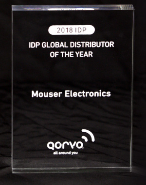Mouser nombrado distribuidor top global 2017 por Qorvo