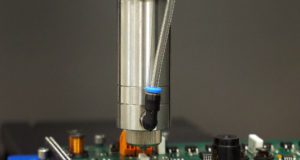 Microdispensador para proteger componentes