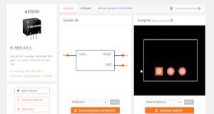 Modelos digitales de RECOM en SnapEDA