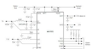 Circuito de gestión de potencia para pantallas de automóviles