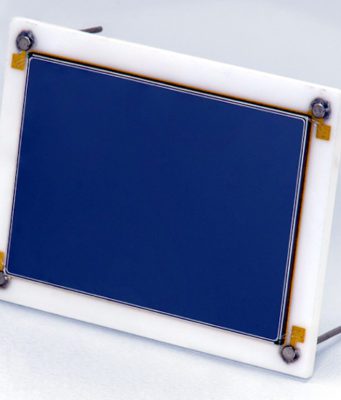 Fotodiodo rectangular para detección de electrones