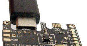 Tarjeta de desarrollo ATtiny10 con USB-C y Micro USB