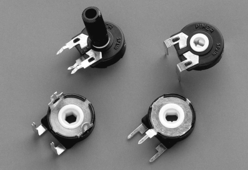 Potenciómetro SMD miniaturizado de 6 mm