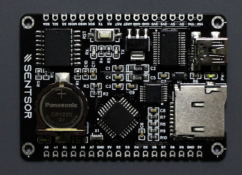 Placa de desarrollo compacta para adquisición de datos