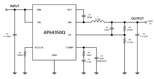 Convertidores buck simultáneos de 40 V