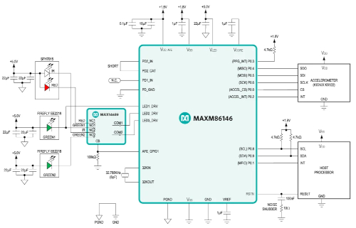 Sensor óptico con doble fotodetector para weareables