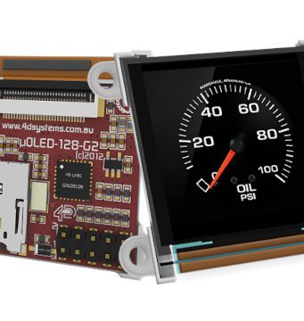 Microdisplay PMOLED de 1.5” compatible con el lenguaje 4DGL