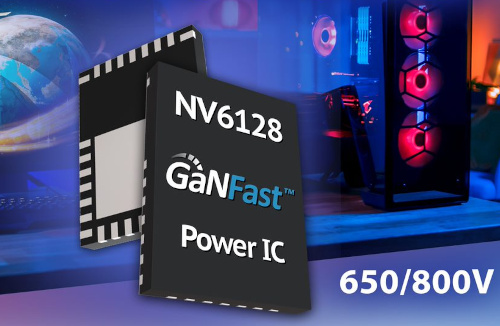 NV6128 Controlador GaNFast de 650/800 V para aplicaciones móviles y de consumo