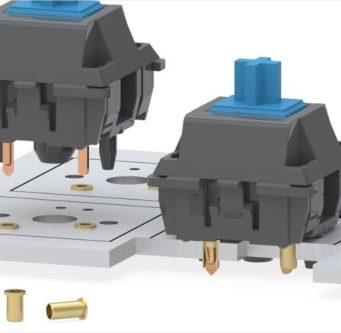 Receptáculos de montaje por soldadura para teclados