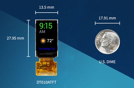 DT010ATFT Módulo LCD TFT con pantalla IPS de 1”