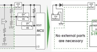 S-191L/N circuito de monitorización de batería con protección