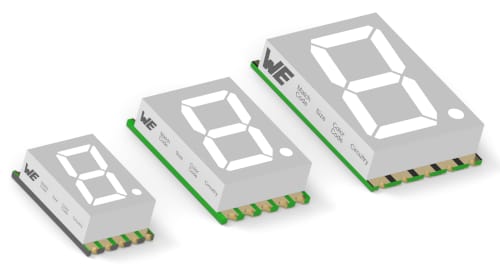 WL-S7DS Displays SMD de 7 segmentos