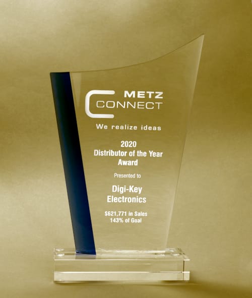 Digi-Key Electronics distribuidor del año para METZ CONNECT