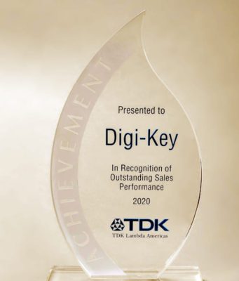 Digi-Key Electronics recibe el reconocimiento de TDK-Lambda