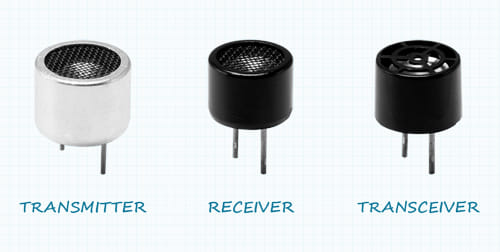 Ejemplos de transmisor, receptor y transceptor ultrasónico