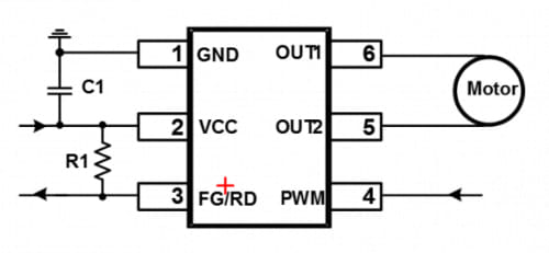 Controlador de motor CC monofásico MP6650