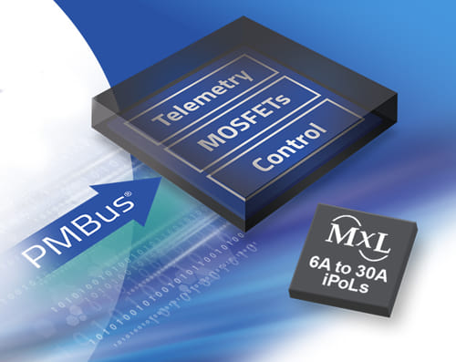 MxL76xxP Puntos de carga inteligentes (iPOL) de 6 a 30 A con alta densidad de potencia