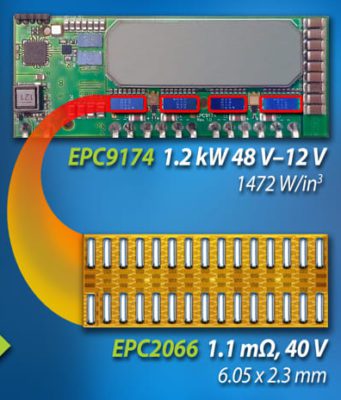 EPC2066 Transistor eGaN de elevada eficiencia y pequeño tamaño