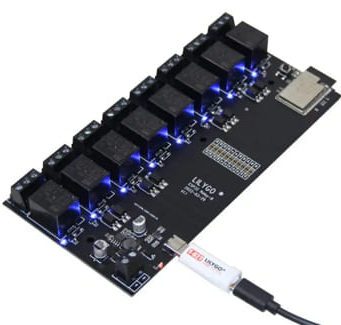 T-Relay-8 Tarjeta ESP32 WiFi & BLE con ocho relés de 5 V