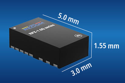 RPX-0.5Q y RPX-1.5Q Convertidores DC-DC con calificación AEC-Q100 Grado 1