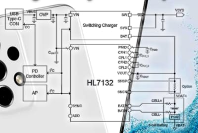 HL7132 circuito cargador directo y rápido 2:1 de baja tensión