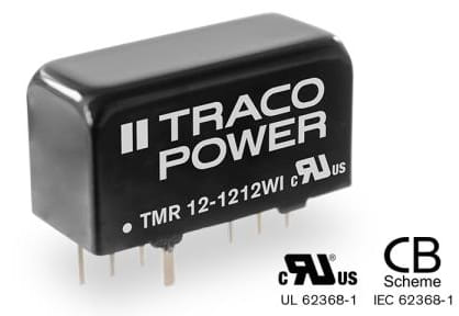 TMR 12WI Módulos convertidores DC/DC (SIP-8) de 12 W