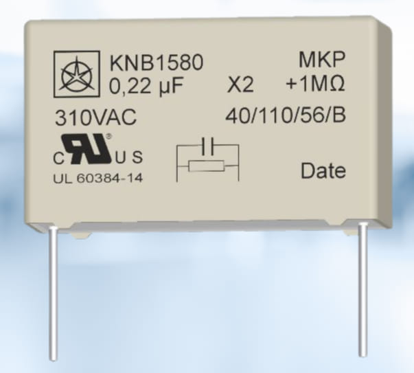 Condensadores de película KNB1580+R con resistencia de descarga