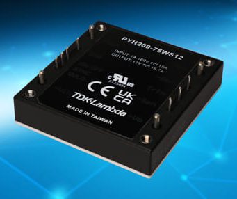 PYH200 Convertidores CC-CC de 200 W y rango de entrada 12:1
