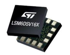 LSM6DSV16X IMU de seis ejes con funciones de fusión de sensor e IA