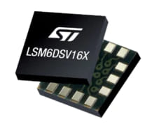 LSM6DSV16X IMU de seis ejes con funciones de fusión de sensor e IA