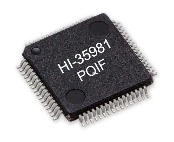 HI-35981, receptor de ocho canales ARINC 429 e interfaz SPI