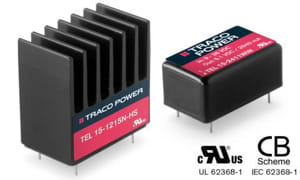 TEL 15N y TEL 15WIN Convertidores DC/DC de 15 W en encapsulado DIP-16