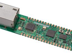 Placa de evaluación W6100-EVB-Pico con MCU y controlador Ethernet