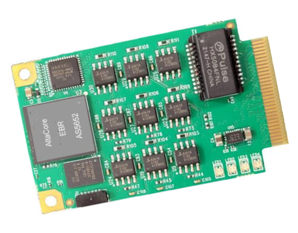 Tarjeta de circuito mezzanine MEZ-EBR para interfaces RS-485 MIL-STD-1553 de 10 Mbit