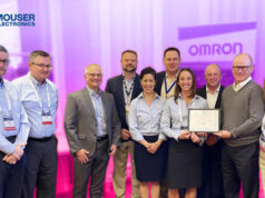 Mouser premiado por tercer año consecutivo por Omron
