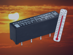 104HT Relé reed SIL de alta tensión para altas temperaturas