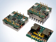 Serie i7A de convertidores CC-CC 1/16th Brick de 400 W y 60 A