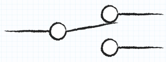 Diagrama de circuito SPDT