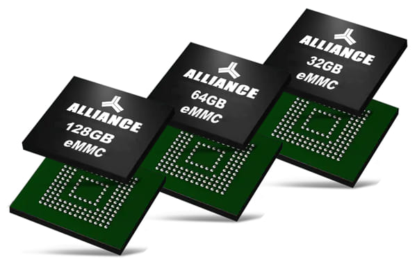 eMMC de 32, 64 y 128 GB para aplicaciones de consumo, industria y redes