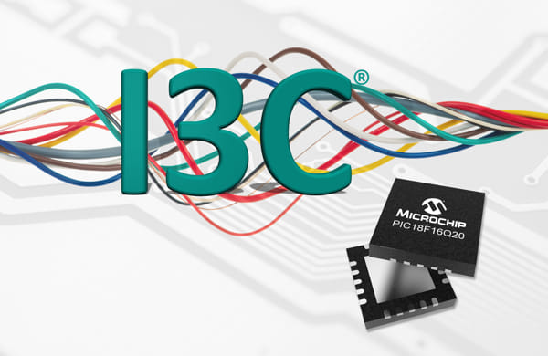 Microcontroladores PIC18-Q20 compatibles I3C con reducido número de patillas 